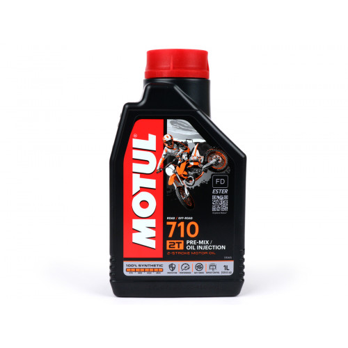 Aceite MOTUL 710 2 tiempos totalmente sintético-1000 ml