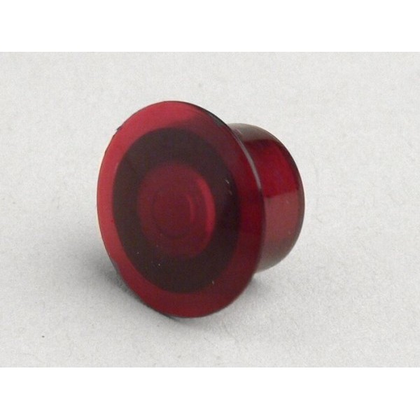 Testigo Manillar Vespa, Plástico Rojo 9,5mm