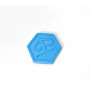 Anagrama Hexagonal Motovespa 31mm -Azul-